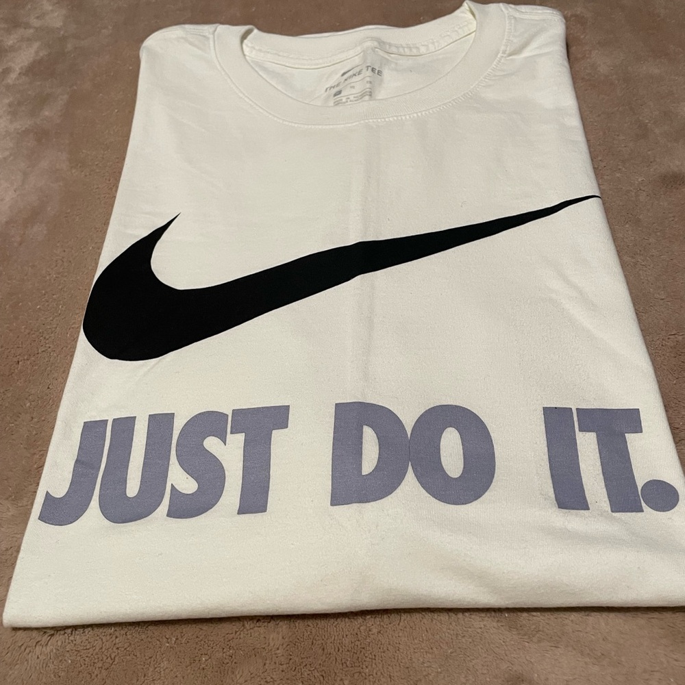 Nike Cream Tee with Subtle Logo